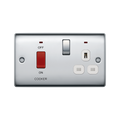 BG Nexus Metal Polished Chrome Cooker Switch with 13A Socket NPC70W