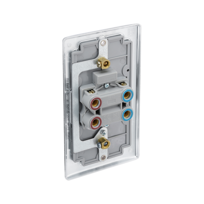 BG Nexus Metal Polished Chrome 45A Double Pole Switch NPC72