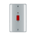 BG Nexus Metal Polished Chrome 45A Double Pole Switch NPC72