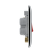 BG Nexus Metal Polished Chrome 45A Double Pole Switch NPC74 – side view
