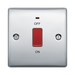 BG Nexus Metal Polished Chrome 45A Double Pole Switch NPC74 Available from RS Electrical Supplies