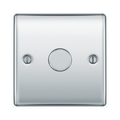 BG Nexus Metal Polished Chrome 1G Dimmer Switch NPC81