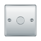 BG Nexus Metal Polished Chrome 1G Dimmer Switch NPC81