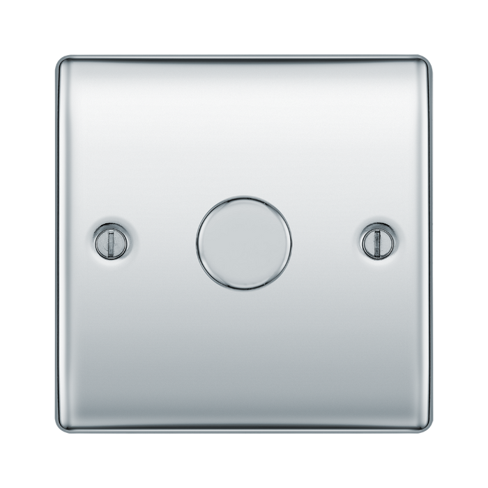 BG Nexus Metal Polished Chrome 1G Dimmer Switch NPC81