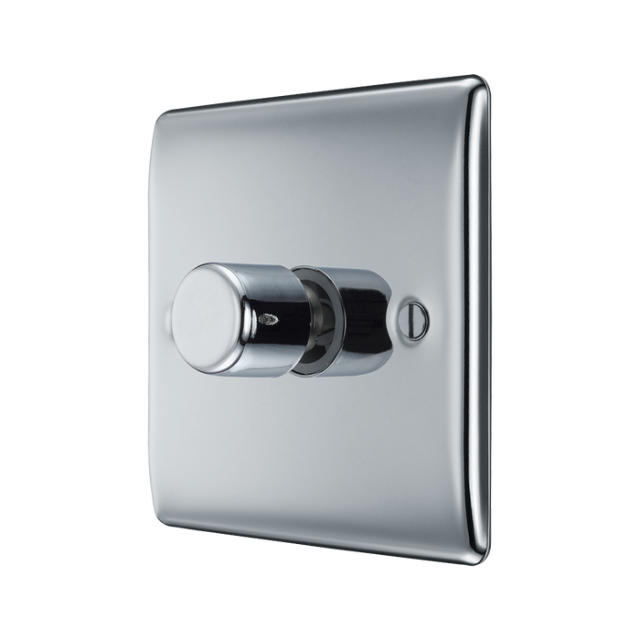 BG Nexus Metal Polished Chrome 1G Dimmer Switch NPC81