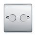BG Nexus Metal Polished Chrome 2G Dimmer Switch NPC82 Available from RS Electrical Supplies