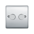 BG Nexus Metal Polished Chrome 2G Dimmer Switch NPC82