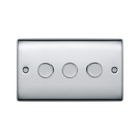 BG Nexus Metal Polished Chrome 3G Dimmer Switch NPC83