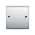 BG Nexus Metal Polished Chrome Single Blank Plate NPC94