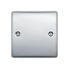 BG Nexus Metal Polished Chrome Single Blank Plate NPC94