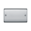 BG Nexus Metal Polished Chrome Double Blank Plate NPC95