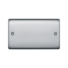 BG Nexus Metal Polished Chrome Double Blank Plate NPC95