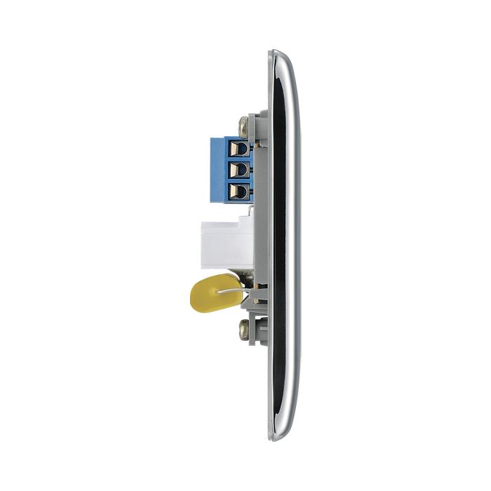 BG Nexus Metal Polished Chrome Master Telephone Socket NPCBTM1