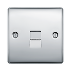 BG Nexus Metal Polished Chrome Secondary Telephone Socket NPCBTS1
