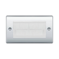 BG Nexus Metal Polished Chrome 4G Cable Brush Outlet NPCEMR4BRW Available from RS Electrical Supplies