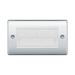 BG Nexus Metal Polished Chrome 4G Cable Brush Outlet NPCEMR4BRW Available from RS Electrical Supplies