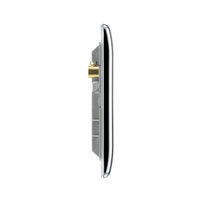 BG Nexus Metal Polished Chrome 4G Euro Plate NPCEMR4