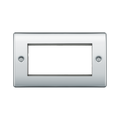 BG Nexus Metal Polished Chrome 4G Euro Plate NPCEMR4