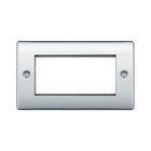 BG Nexus Metal Polished Chrome 4G Euro Plate NPCEMR4