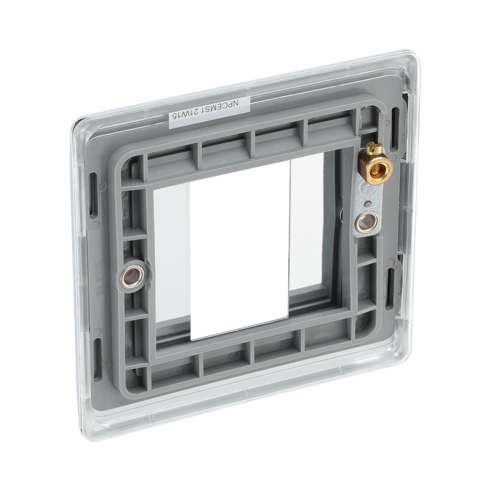 BG Nexus Metal Polished Chrome 1G Euro Plate NPCEMS1