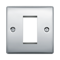 BG Nexus Metal Polished Chrome 1G Euro Plate NPCEMS1