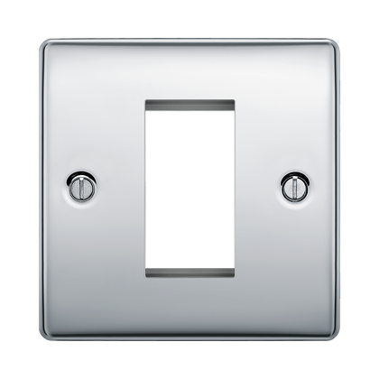 BG Nexus Metal Polished Chrome 1G Euro Plate NPCEMS1