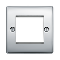 BG Nexus Metal Polished Chrome 2G Euro Plate NPCEMS2