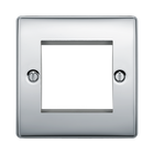 BG Nexus Metal Polished Chrome 2G Euro Plate NPCEMS2