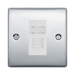 BG Nexus Metal Polished Chrome Cat6A Data Outlet NPCRJ4516AW Available from RS Electrical Supplies