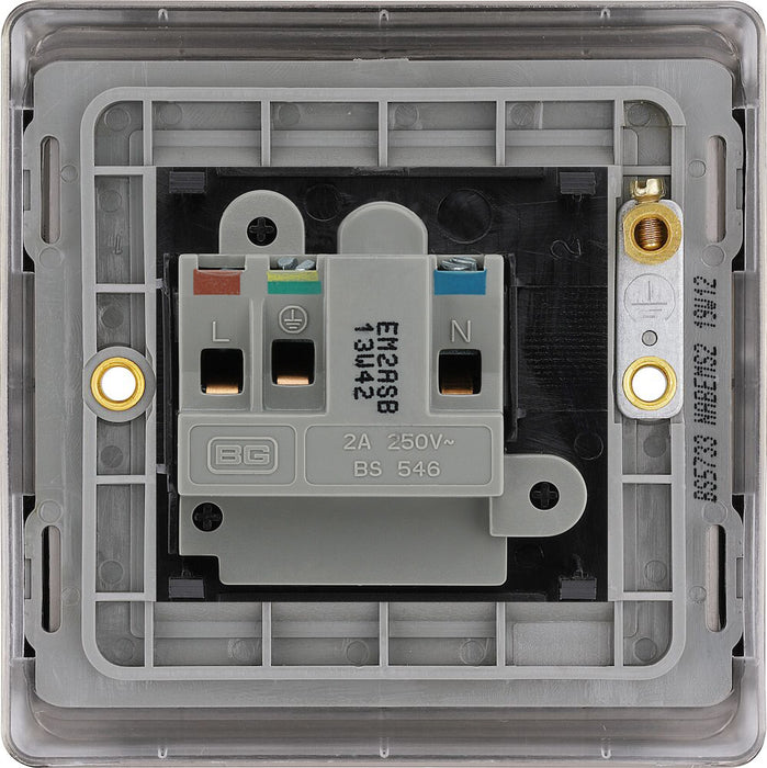BG Nexus Metal Antique Brass 2A Unswitched Socket NAB28MB
