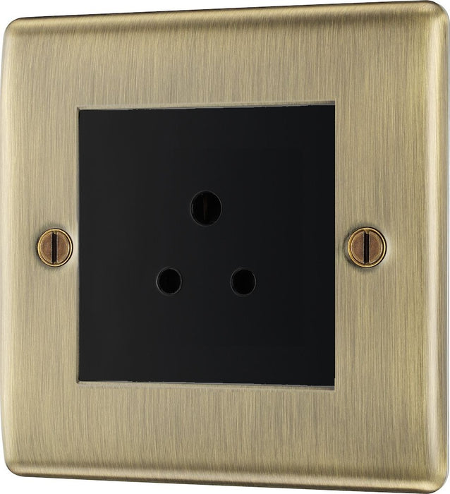 BG Nexus Metal Antique Brass 2A Unswitched Socket NAB28MB