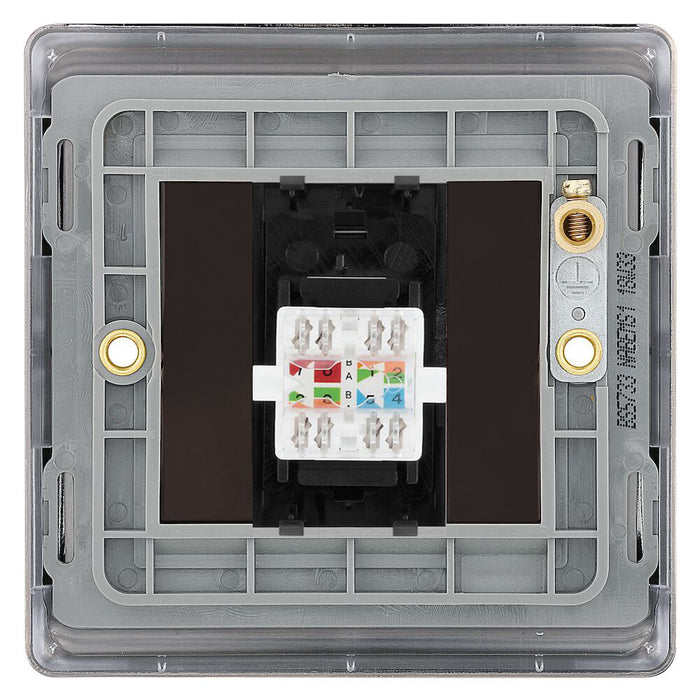 BG Nexus Metal Antique Brass RJ45 Cat5E Data Outlet NABRJ451B | RS ...