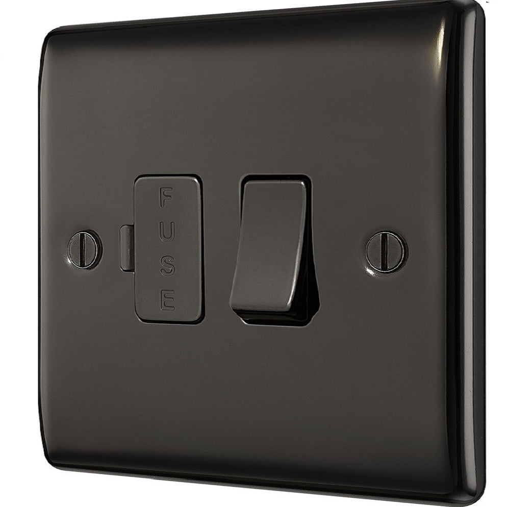 BG Nexus Metal Black Nickel 13A Switched Spur NBN50 | RS Electrical ...