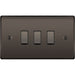BG Nexus Metal Black Nickel 3G Intermediate Combination Switch Available from RS Electrical Supplies