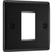 BG Nexus Metal Matt Black 1G Euro Plate NFBEMS1 left side