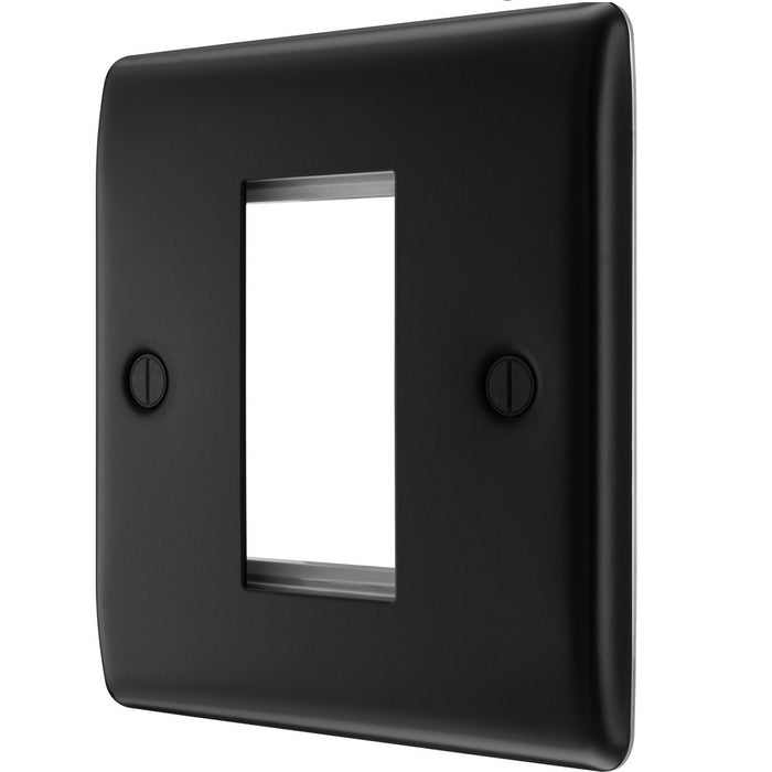 BG Nexus Metal Matt Black 1G Euro Plate NFBEMS1 right side
