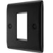 BG Nexus Metal Matt Black 1G Euro Plate NFBEMS1 right side