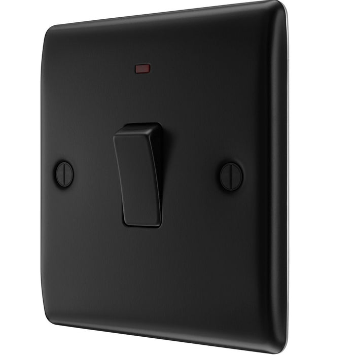 BG Nexus Metal Matt Black 20A Double Pole Switch with Neon NFB31 | RS ...