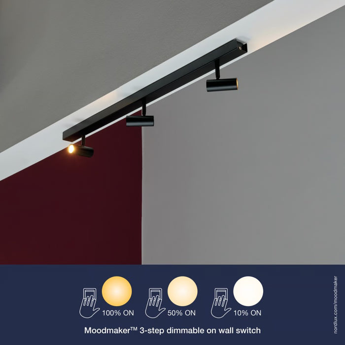 Nordlux Omari Triple Ceiling Light Black 2112193003