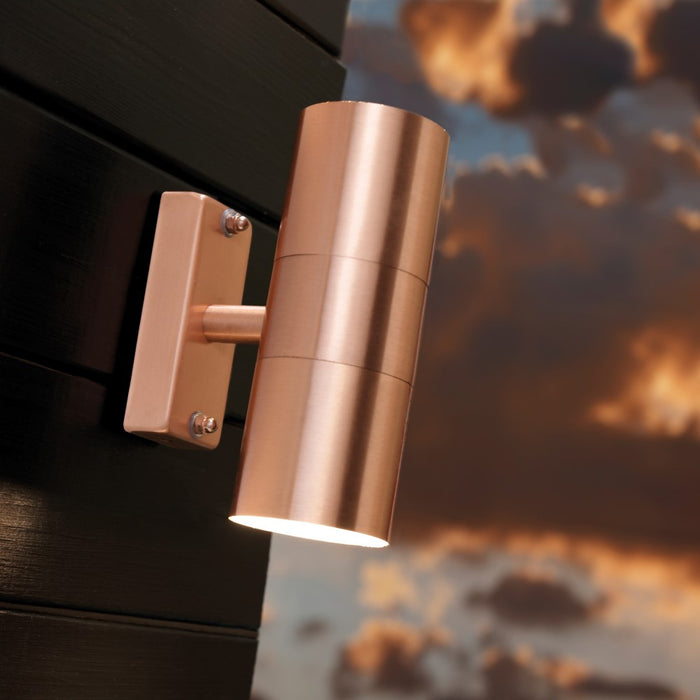 Nordlux Tin Copper Outdoor Double Wall Light 21279930