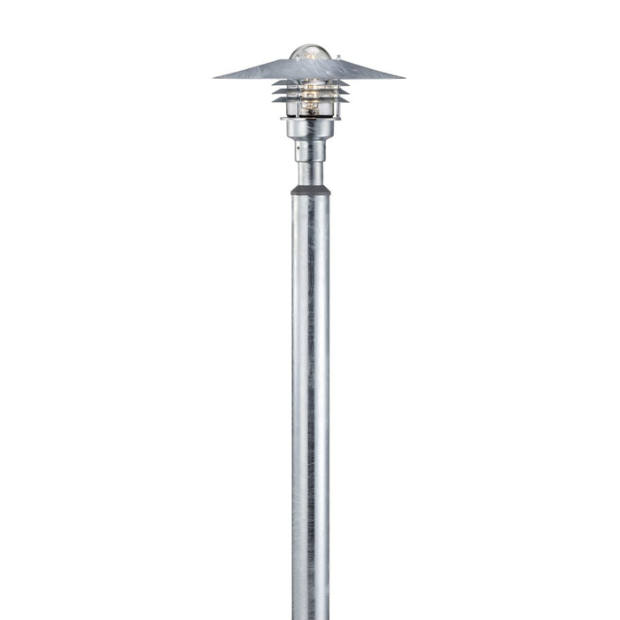 Nordlux Vejers 2M Galvanised Steel Garden Post Light 25168031