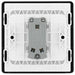 BG Evolve Polycarbonate Black Chrome 1G Light Switch PCDBC12B Available From RS Electrical back side