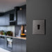 BG Evolve Polycarbonate Black Chrome 1G Light Switch PCDBC12B Available From RS Electrical kitchen interior