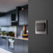 BG Evolve Polycarbonate Black Chrome 1G Wide Rocker Light Switch PCDBC12WB Available From RS Electrical kitchen interior