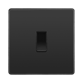 BG Evolve Black Chrome Intermediate Light Switch PCDBC13B