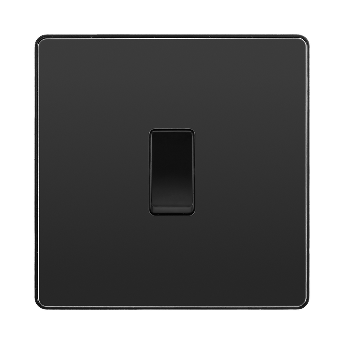 BG Evolve Black Chrome Intermediate Light Switch PCDBC13B