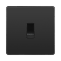 BG Evolve Black Chrome 10A Retractive Press Switch PCDBC14B