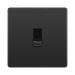 BG Evolve Black Chrome 10A Retractive Press Switch PCDBC14B