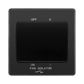 BG Evolve Black Chrome 10A Fan Isolator Switch PCDBC15B