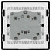 BG Evolve Polycarbonate Black Chrome Fan Isolator Switch PCDBC15B Available From RS Electrical back side